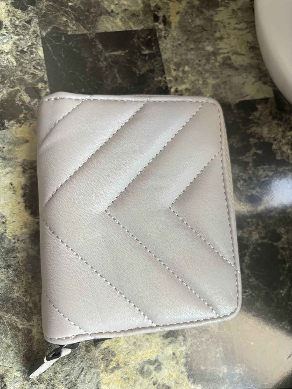 DKNY Quilted Chevron Zip Wallet - Picture 3 of 5